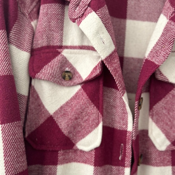 Pink Buffalo Check Shacket Jacket - Picture 4 of 5